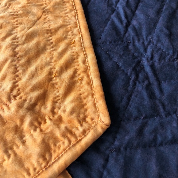 Thanksgiving Table Runner and Pumpkin Place Mat Hand Quilted Set of 2 - Picture 5 of 8